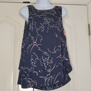 Juicy Couture Tank Top Sleeveless‎ Scoop Neck Camisole Rhinestone Chiffon Medium